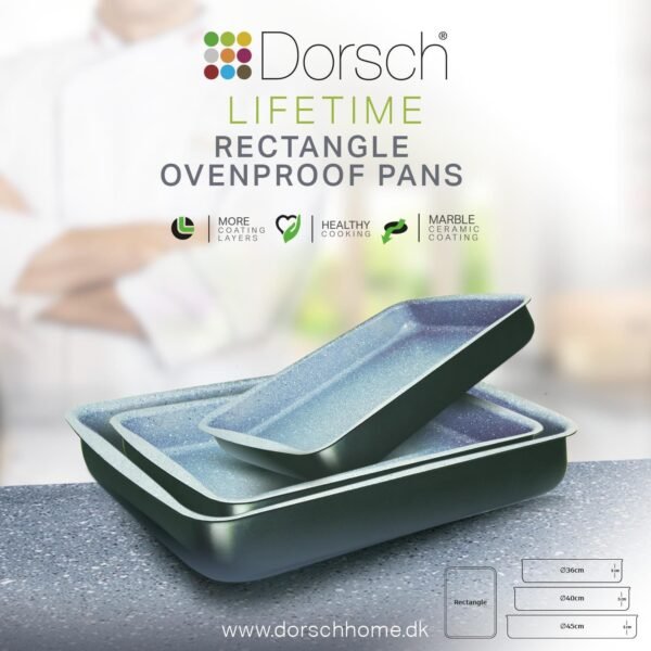 Dorsch black rectangular oven pan