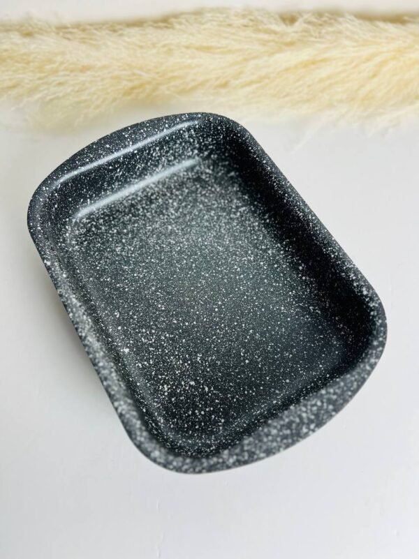 Phoenix rectangular granite black pan